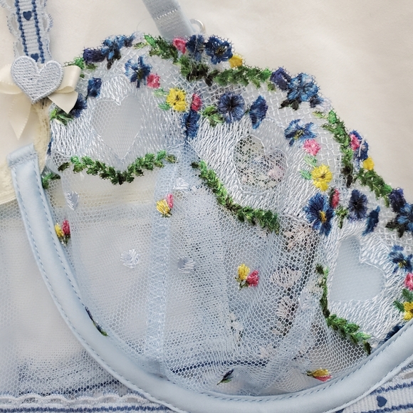 For Love & Lemons midsummer heart embroidered bra - Picture 10 of 12
